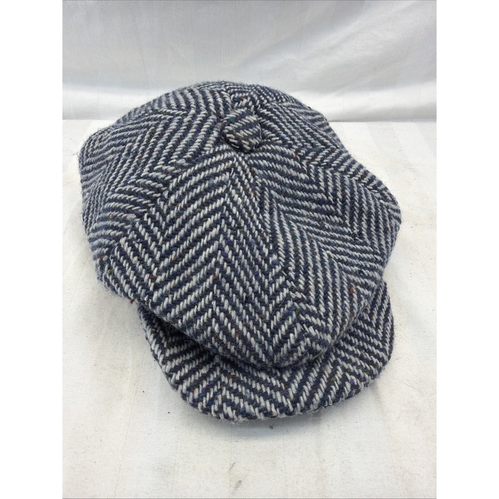 Mens VTG Irish tweed Sherlock Holmes cap hat Jonathan Richard, Ireland - nice M